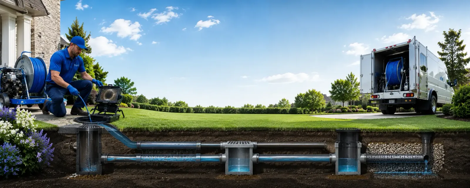 Outdoor drain cleaning information for Green Valley, WI